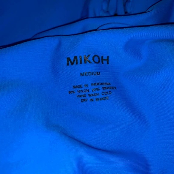 MIKOH Moorea Azure Blue Macrame Swimsuit - Picture 6 of 7